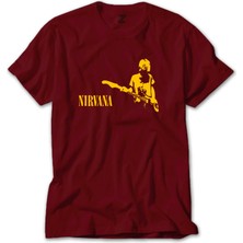 Z zepplin Nirvana Kurt Cobain Kırmızı Tişört