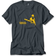 Z zepplin Nirvana Kurt Cobain Füme Tişört