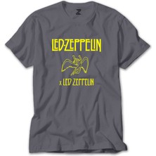 Z zepplin LED Zeppelin Angel Gri Tişört