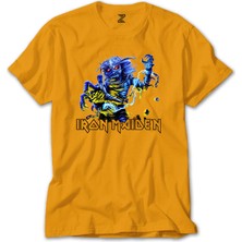 Z zepplin Iron Maiden Sleeve Sarı Tişört