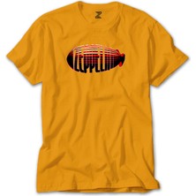 Z zepplin LED Zeppelin Zeplin Sarı Tişört