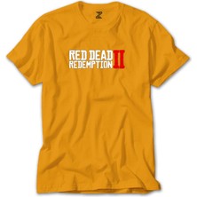 Z zepplin Red Dead Redemption 2 Text Sarı Tişört