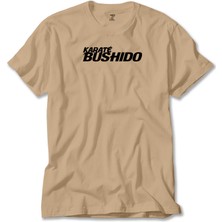 Z zepplin Karete Bushido Text Krem Tişört