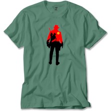 Z zepplin Red Dead Redemption 2 Cowboy Yeşil Tişört