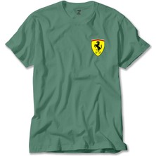 Z zepplin Ferrari Logo Yeşil Tişört
