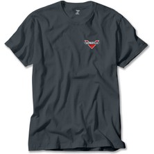 Z zepplin Victory Motorcycles Logo Füme Tişört