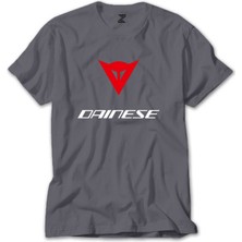 Z zepplin Dainese Motosiklet Gri Tişört
