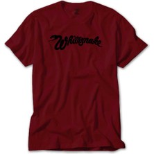 Z zepplin Whitesnake Logo Text Kırmızı Tişört