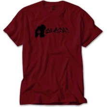 Z zepplin Slash Portre Logo Kırmızı Tişört