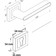 ALMITAL Lusso Inox Kapı Kolu Lüks Oda Kapı Kolu