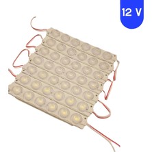12 Volt 6 Watt 6 Lensli Beyaz 3030 Smd LED Modül IP65 10 Adet Modül
