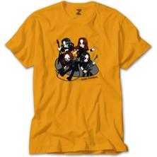 Z zepplin Dark Funeral Anime Sarı Tişört