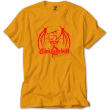 Z zepplin Blind Guardian Dragon Red Sarı Tişört