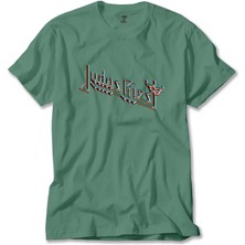 Z zepplin Judas Priest Logo 2 Yeşil Tişört
