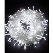 AC Aydınlatma Animasyonlu LED Beyaz Işık 220V 10 Metre IP44 (Su Geçirmez)