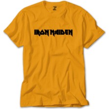Z zepplin Iron Maiden Logo Sarı Tişört