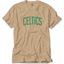 Z zepplin Boston Celtics Yazı Krem Tişört