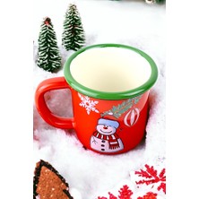 Emaye Kupa Bardak Camp Kamp Mug Fincan Kahve, Yılbaşı, Hediye, Yeni Yıl 270ML