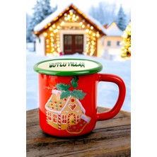 Emaye Kupa Bardak Camp Kamp Mug Fincan Kahve, Yılbaşı, Hediye, Yeni Yıl 270ML