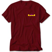 Z zepplin Lebron James Logo Color Kırmızı Tişört