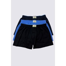 Arma Yıldız Erkek Çocuk Pamuklu Düz Klasik Rahat Kesim Boxer 3'lü Paket Renkli