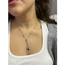 Çelik Asansörlü Roma Rakamlı Kolye