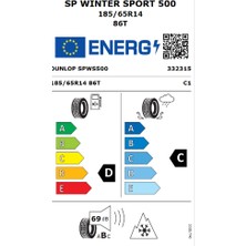 Dunlop 185/65 R14 86T Sp Winter Sport 500 Oto Kış Lastiği (Üretim Yılı:2024)