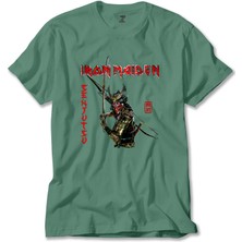 Z zepplin Iron Maiden Senjutsu Yeşil Tişört