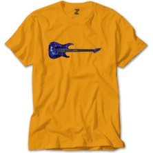 Z zepplin Metallica Ride The Lightning Guitar Sarı Tişört