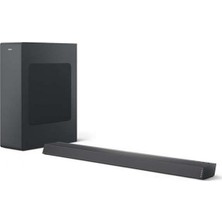 Philips Ultra Ince Üstün Ses Kalitesi Dolby Audio 2.1 Kanal-Derin Bas 140W Kablosuz Subwoofer'lı Soundbar & Ses Sistemi