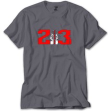 Z zepplin Michael Jordan 23 Gri Tişört