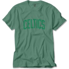 Z zepplin Boston Celtics Yazı Yeşil Tişört