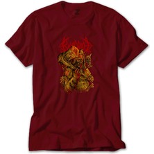 Z zepplin Bloodbath Skull Kırmızı Tişört