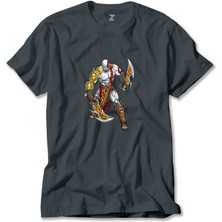 Z zepplin God Of War Kratos Savaşçı Füme Tişört