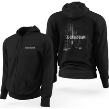 Z zepplin Burzum Woods Siyah Fermuarlı Limited Edition Kapşonlu Sweatshirt