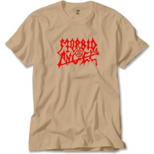 Z zepplin Morbid Angel Logo Krem Tişört