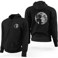 Z zepplin Dragon Ball Z Goku Over Siyah Fermuarlı Limited Edition Kapşonlu Sweatshirt