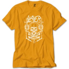 Z zepplin Slayer Gun And Chain Sarı Tişört