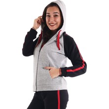 Kadın Gri Eşofman Ceketi