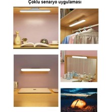 Şarjlı Mıktantıslı Işık Micro USB Kablosuz LED 3 Farklı Işık Martı Aplik -1-2-4- 8-10 Adet