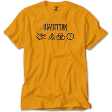 Z zepplin LED Zeppelin Zoso Sarı Tişört