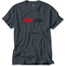 Z zepplin F1 Audi Logo Füme Tişört