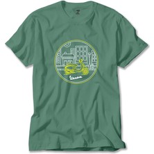 Z zepplin Vespa Tour At City Yeşil Tişört