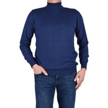 21011 Triko Yarım Balıkçı Kazak /lacivert/xl