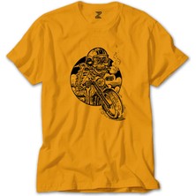 Z zepplin Skull Smoker Rider Sarı Tişört