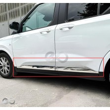 Ebal Oto Ford Tourneo Courier Krom Yan Kapı Çıtası 4 Parça 2024 Üzeri Paslanmaz Çelik