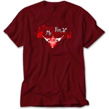 Z zepplin Bullet Gor My Valentine Skull Classic Kırmızı Tişört