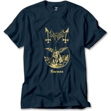 Z zepplin Mayhem Daemon King Lacivert Tişört