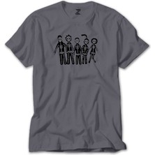 Z zepplin Misfits Lightning Gri Tişört