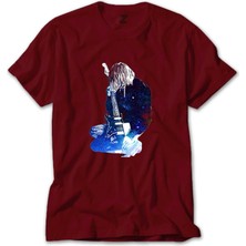 Z zepplin Nirvana Kurt Cobain Galaksi Kırmızı Tişört